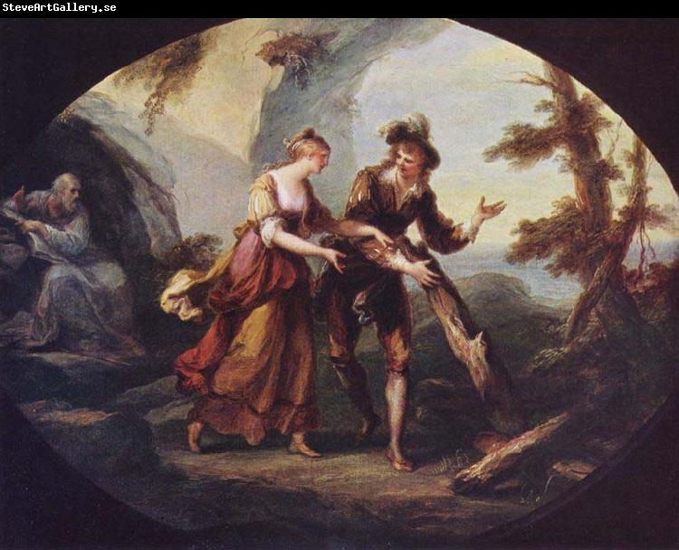 Angelica Kauffmann Miranda and Ferdinand in The Tempest